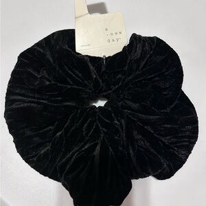 A New Day Black Velvet Scrunchie